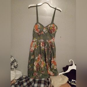 Floral Green Dress